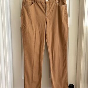NWT- Bandolino tobacco-brown straight leg jeans- size 10